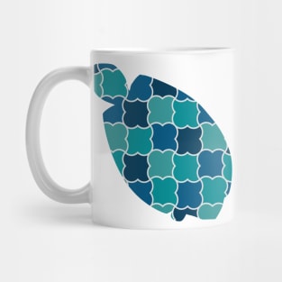 Turtle Silhouette with Pattern Mug